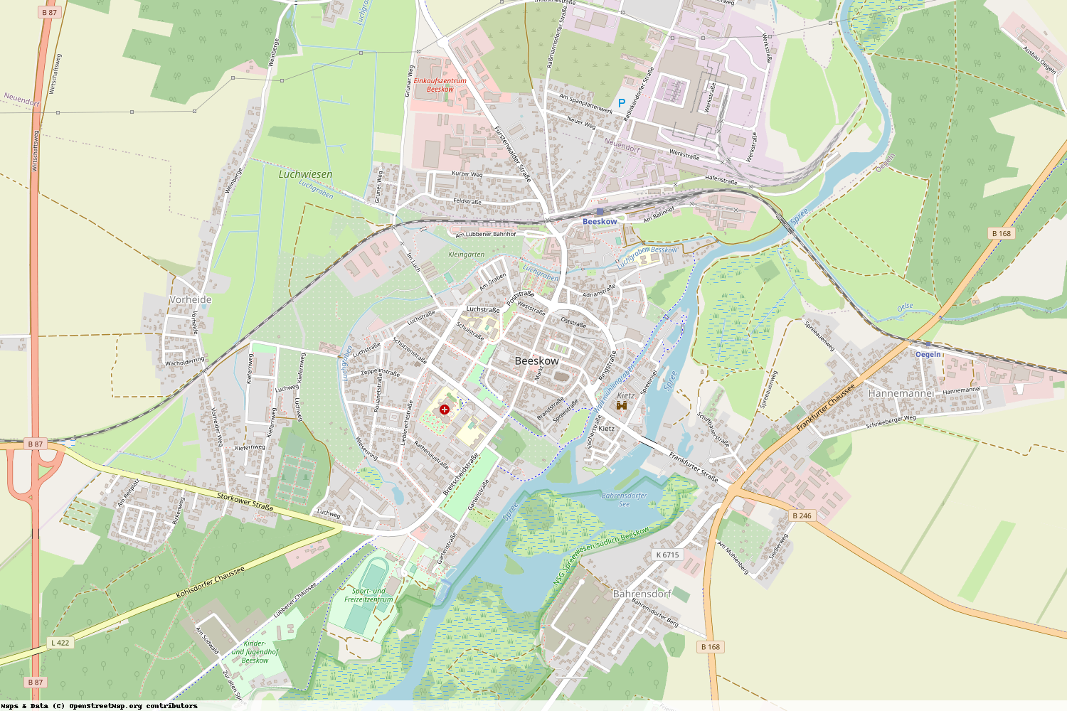 Ist gerade Stromausfall in Brandenburg - Oder-Spree - Beeskow?