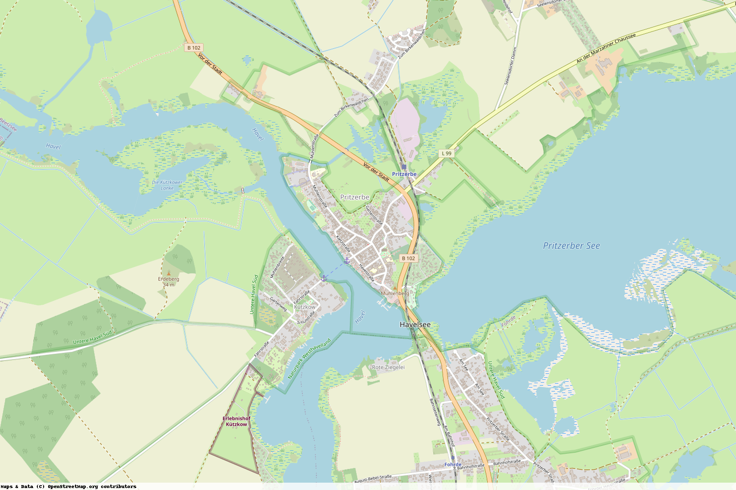 Ist gerade Stromausfall in Brandenburg - Potsdam-Mittelmark - Havelsee?
