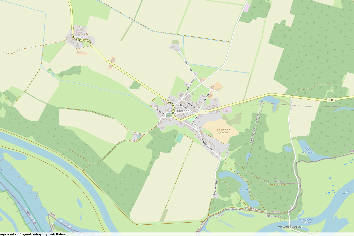 Ist gerade Stromausfall in Brandenburg - Prignitz - Legde-Quitzöbel?