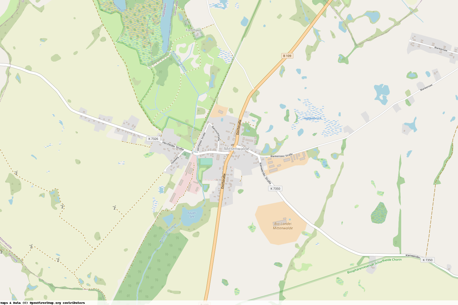 Ist gerade Stromausfall in Brandenburg - Uckermark - Mittenwalde?
