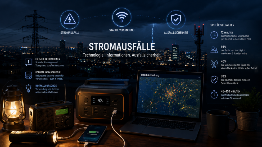 Technologie bei Stromausfall, Infos