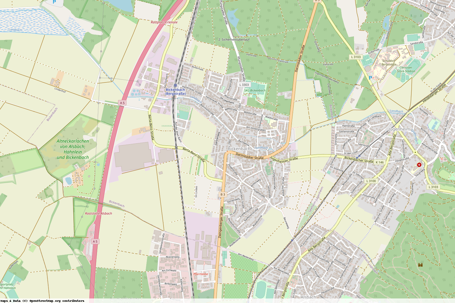 Ist gerade Stromausfall in Hessen - Darmstadt-Dieburg - Bickenbach?