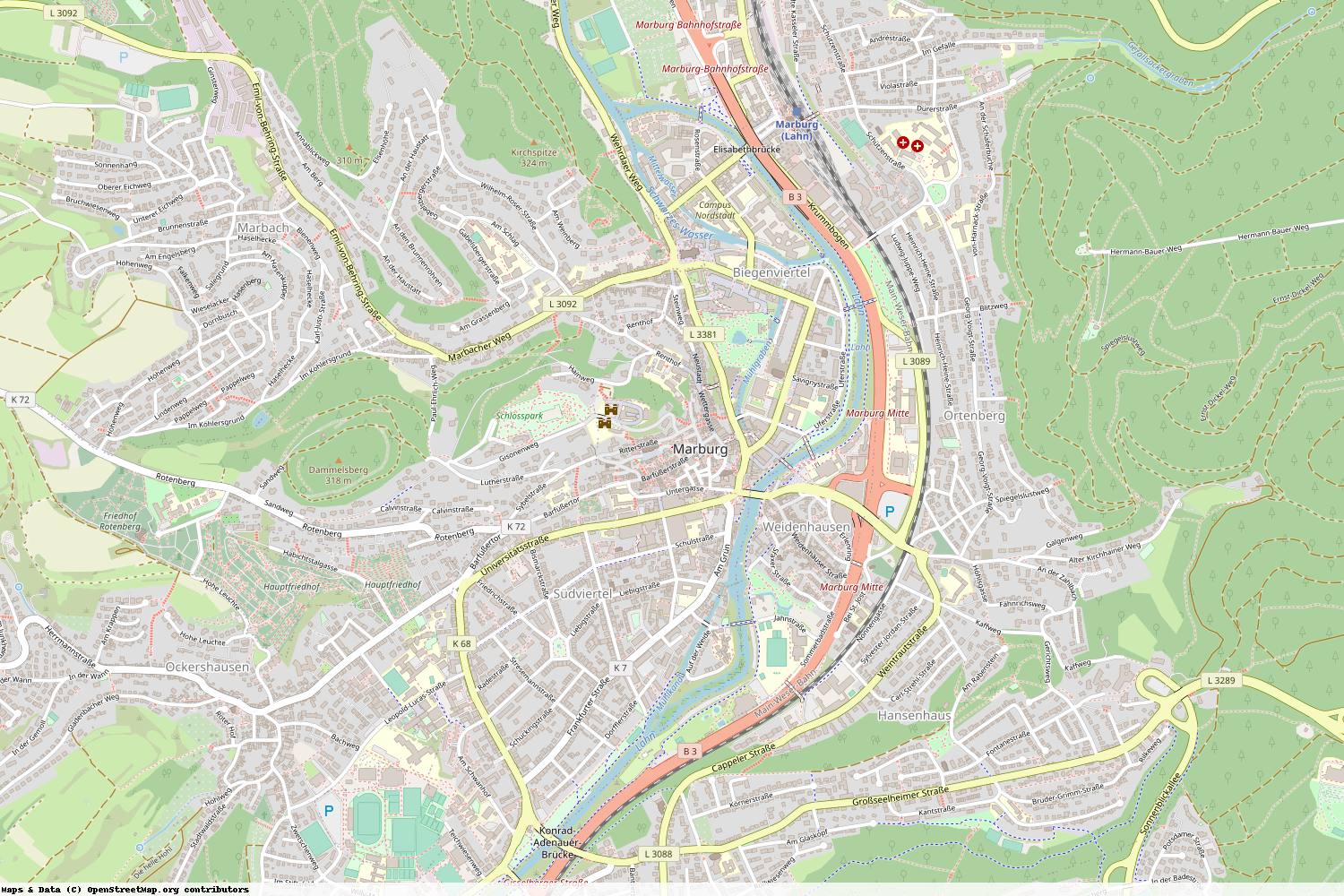 Ist gerade Stromausfall in Hessen - Marburg-Biedenkopf - Marburg?