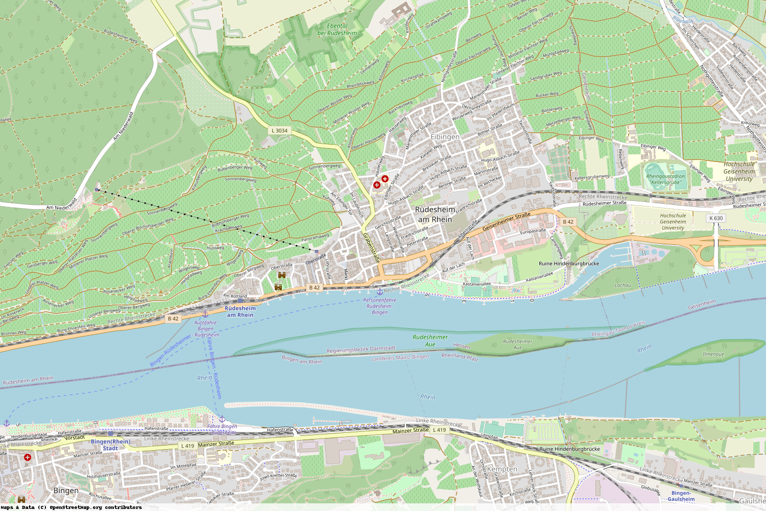 Ist gerade Stromausfall in Hessen - Rheingau-Taunus-Kreis - Rüdesheim am Rhein?
