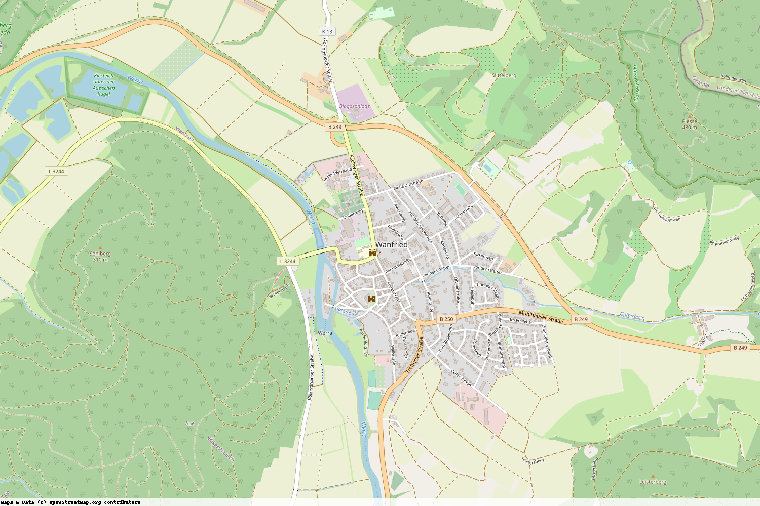 Ist gerade Stromausfall in Hessen - Werra-Meißner-Kreis - Wanfried?