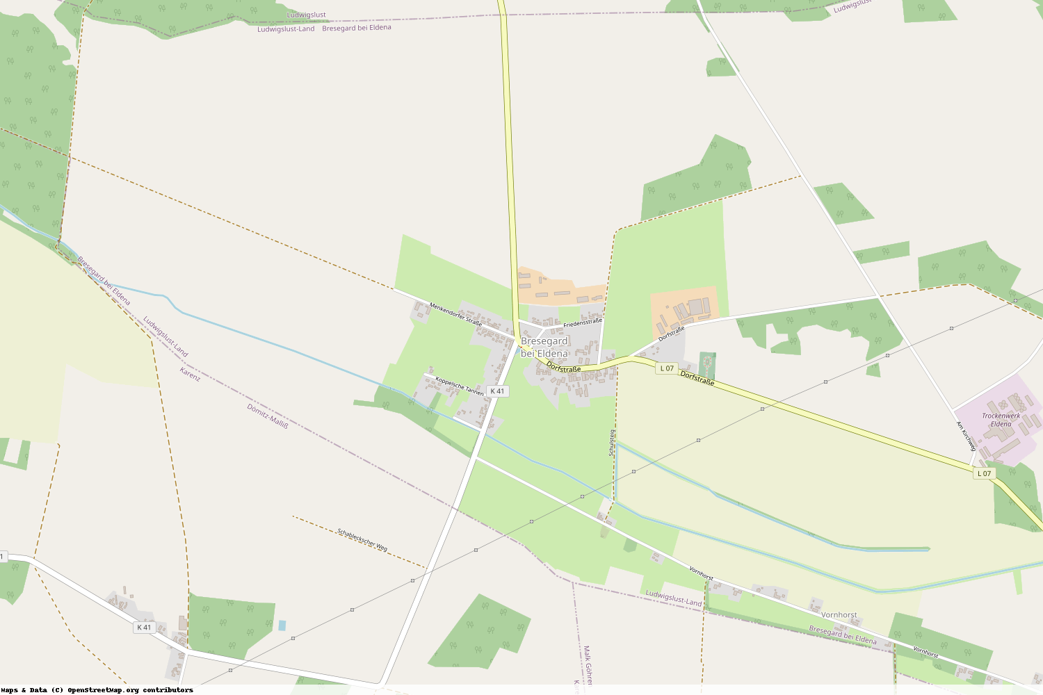 Ist gerade Stromausfall in Mecklenburg-Vorpommern - Ludwigslust-Parchim - Bresegard bei Eldena?