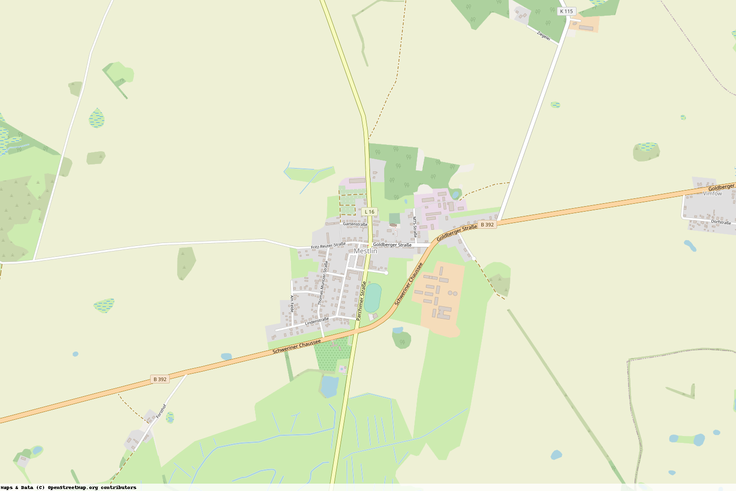 Ist gerade Stromausfall in Mecklenburg-Vorpommern - Ludwigslust-Parchim - Mestlin?