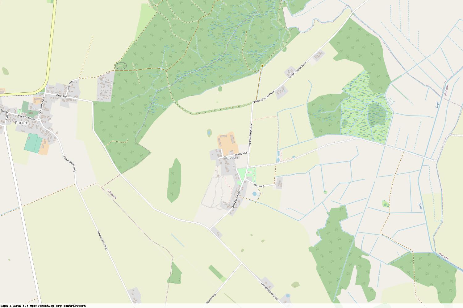 Ist gerade Stromausfall in Mecklenburg-Vorpommern - Ludwigslust-Parchim - Schossin?