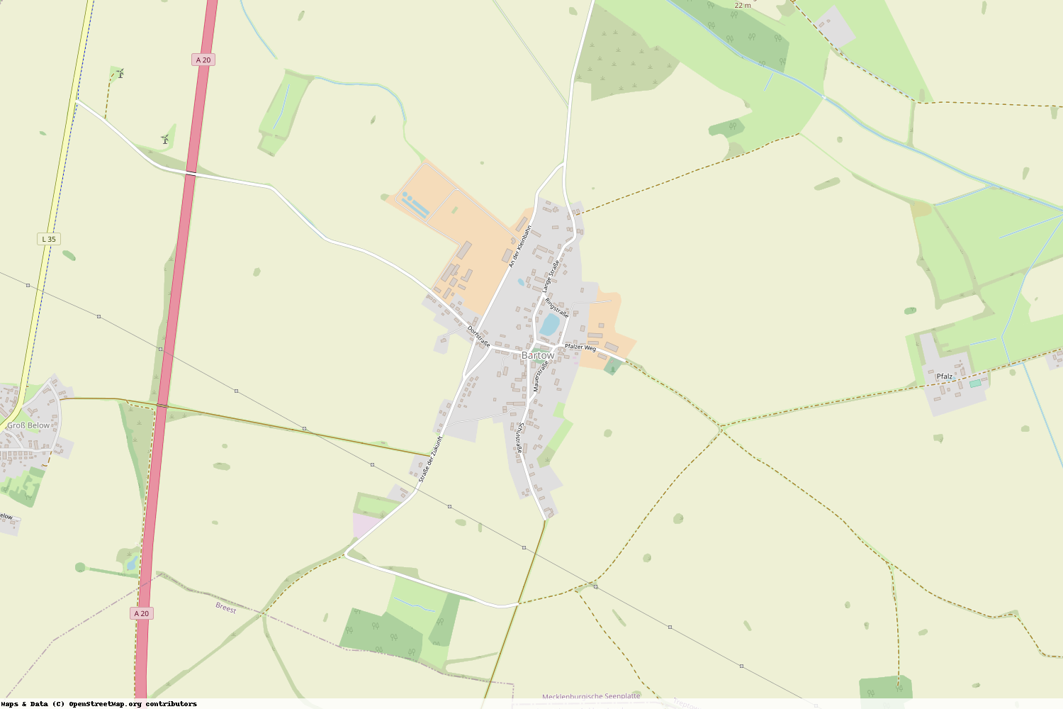 Ist gerade Stromausfall in Mecklenburg-Vorpommern - Mecklenburgische Seenplatte - Bartow?