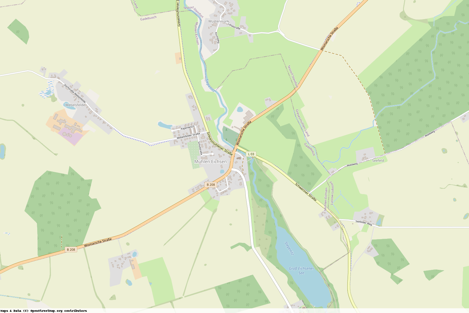 Ist gerade Stromausfall in Mecklenburg-Vorpommern - Nordwestmecklenburg - Mühlen Eichsen?