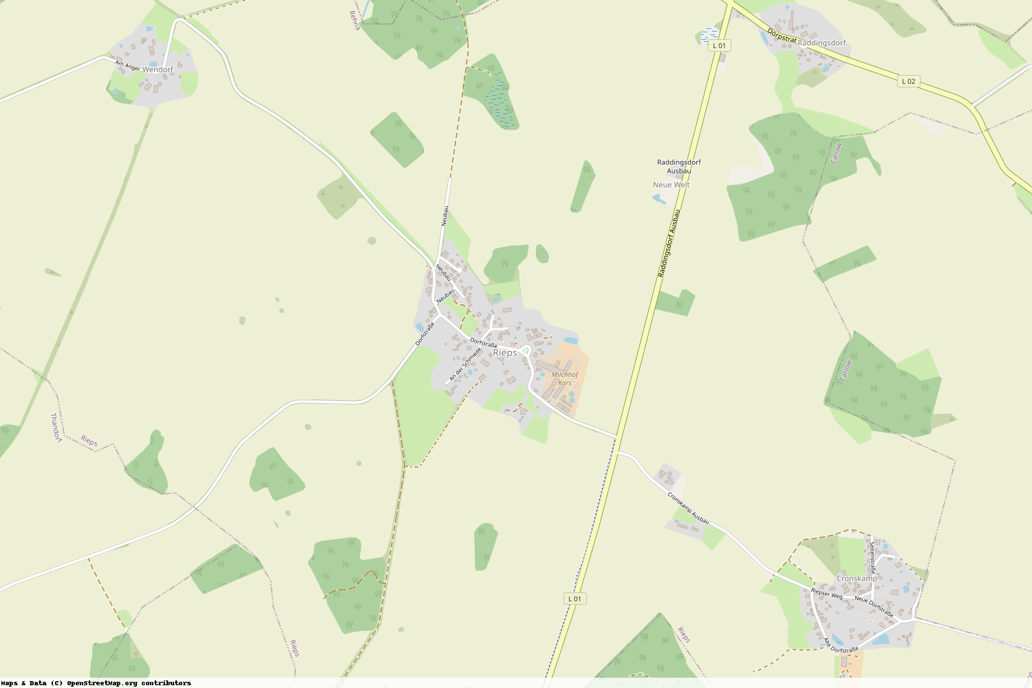 Ist gerade Stromausfall in Mecklenburg-Vorpommern - Nordwestmecklenburg - Rieps?