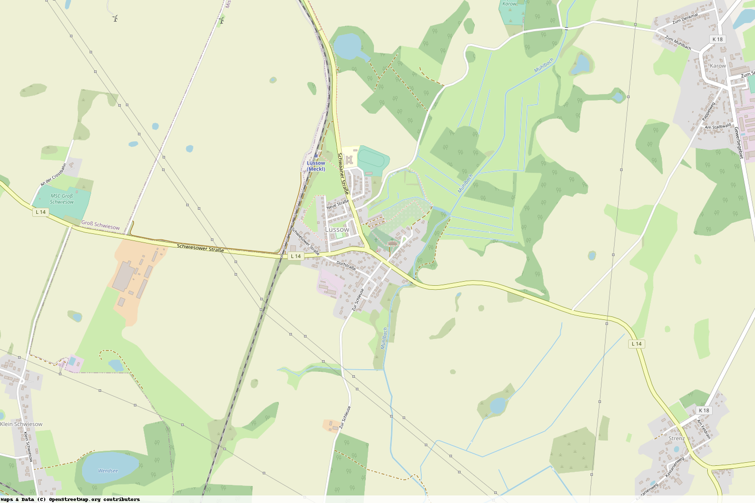 Ist gerade Stromausfall in Mecklenburg-Vorpommern - Rostock - Lüssow?
