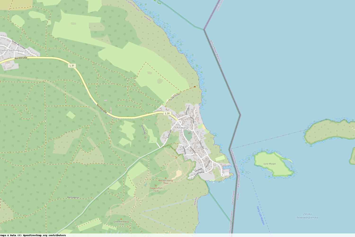 Ist gerade Stromausfall in Mecklenburg-Vorpommern - Vorpommern-Greifswald - Altwarp?