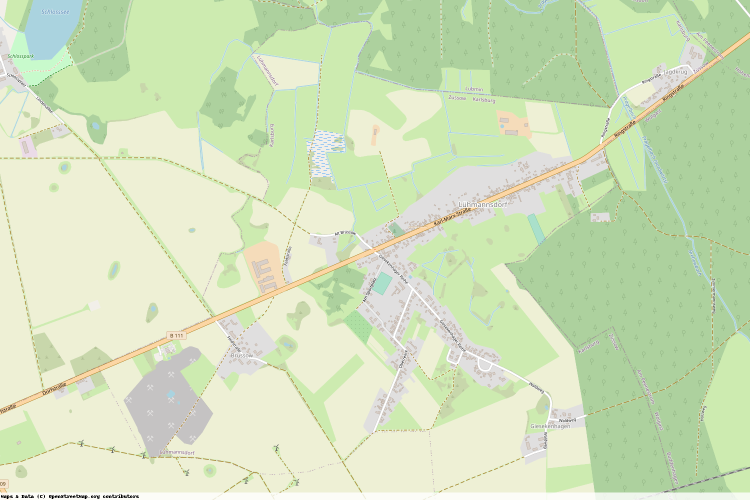 Ist gerade Stromausfall in Mecklenburg-Vorpommern - Vorpommern-Greifswald - Lühmannsdorf?