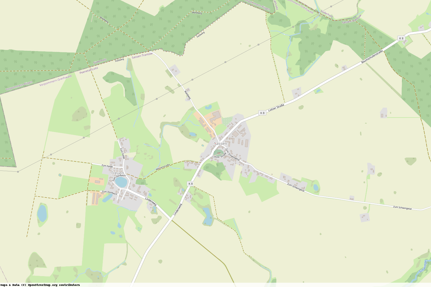 Ist gerade Stromausfall in Mecklenburg-Vorpommern - Vorpommern-Greifswald - Sassen-Trantow?