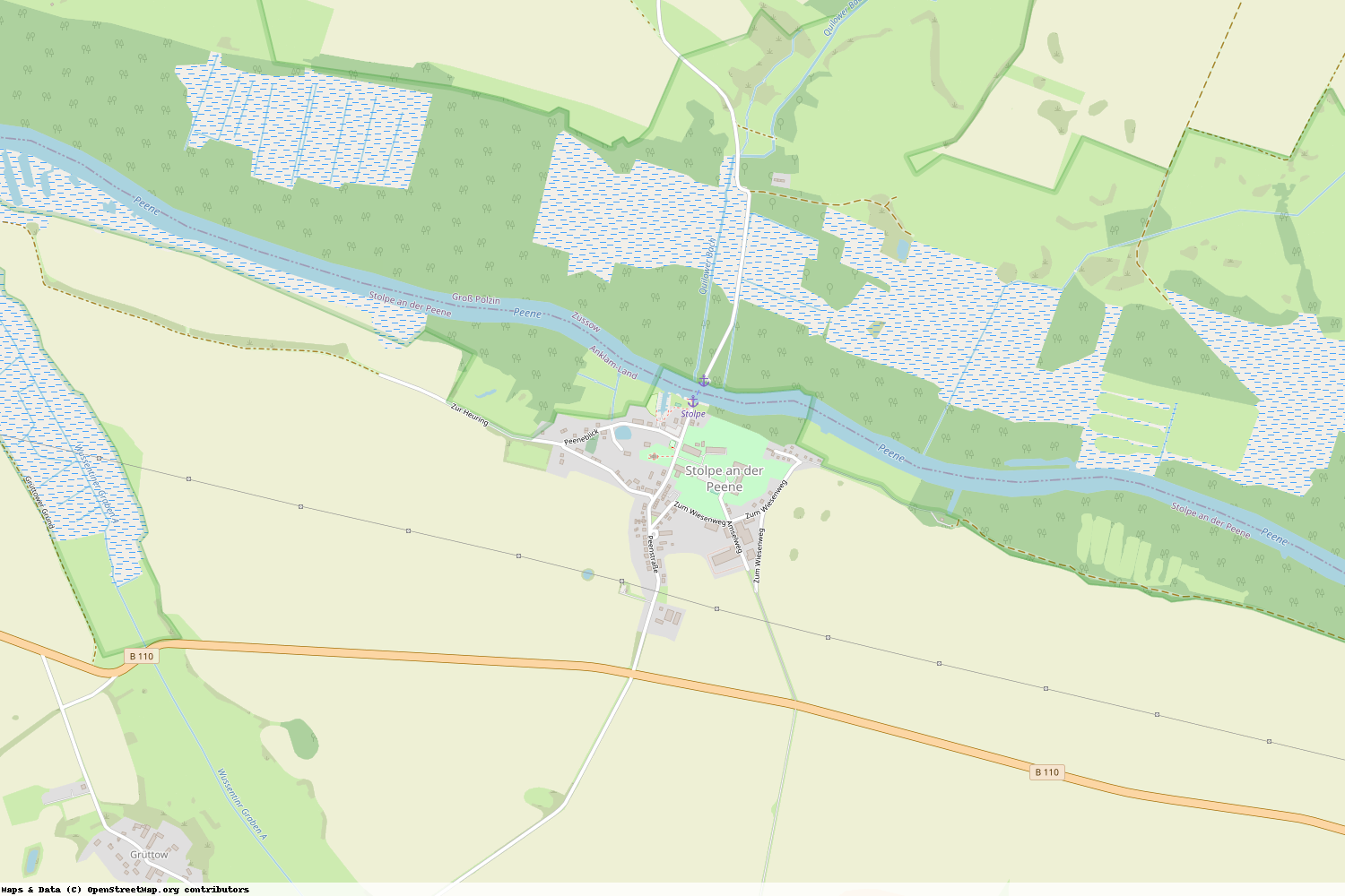 Ist gerade Stromausfall in Mecklenburg-Vorpommern - Vorpommern-Greifswald - Stolpe an der Peene?