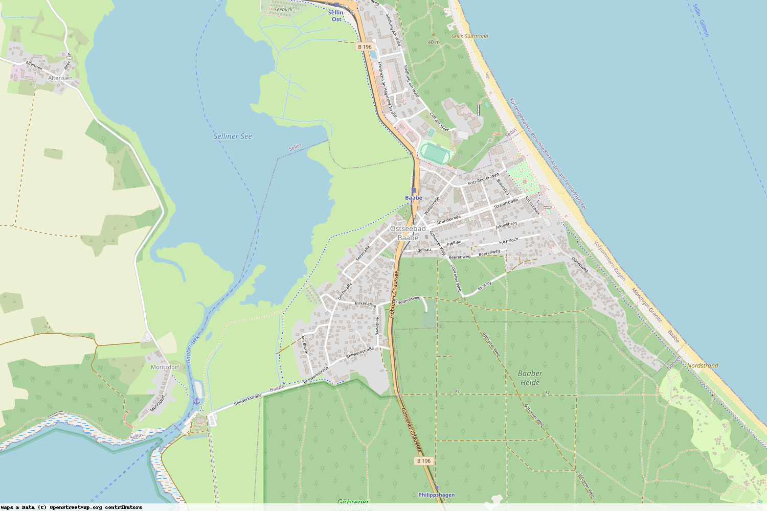 Ist gerade Stromausfall in Mecklenburg-Vorpommern - Vorpommern-Rügen - Baabe?