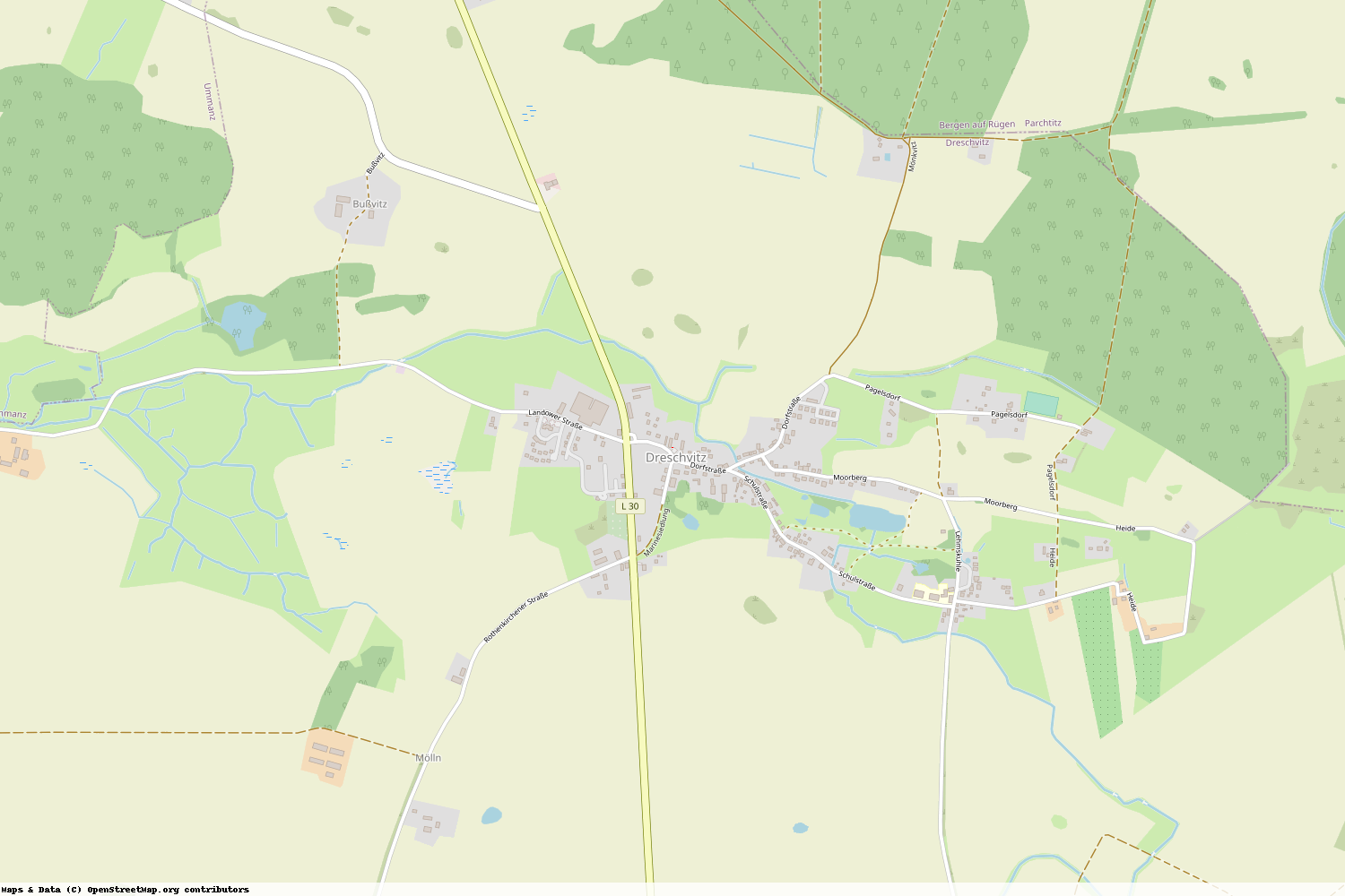 Ist gerade Stromausfall in Mecklenburg-Vorpommern - Vorpommern-Rügen - Dreschvitz?