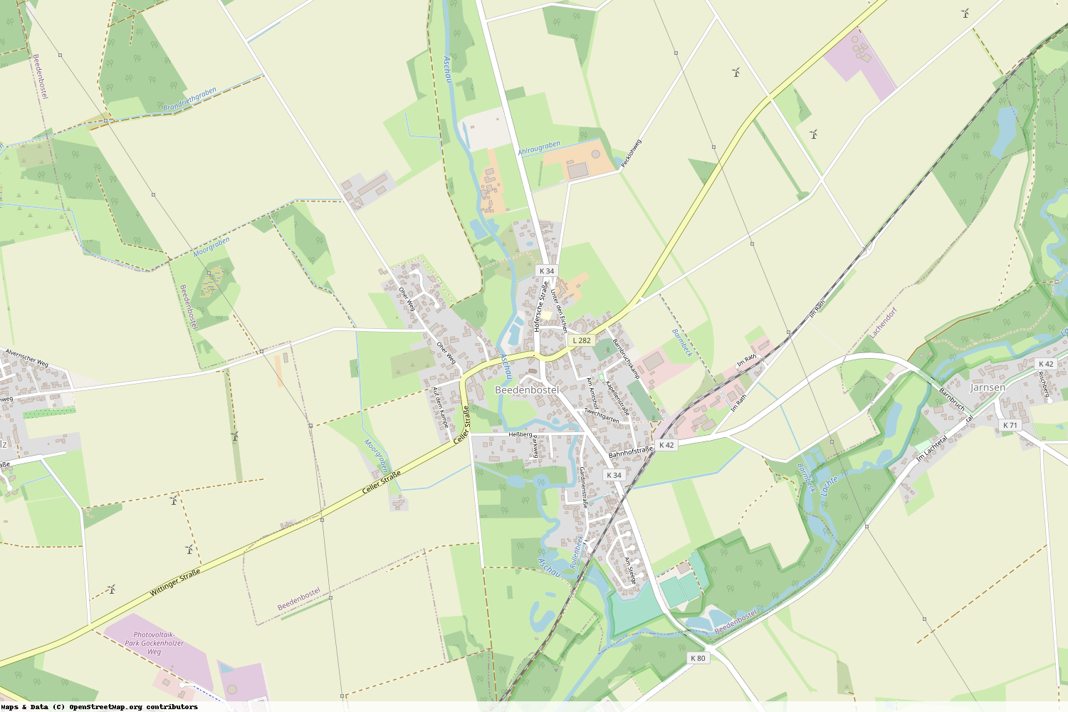Ist gerade Stromausfall in Niedersachsen - Celle - Beedenbostel?