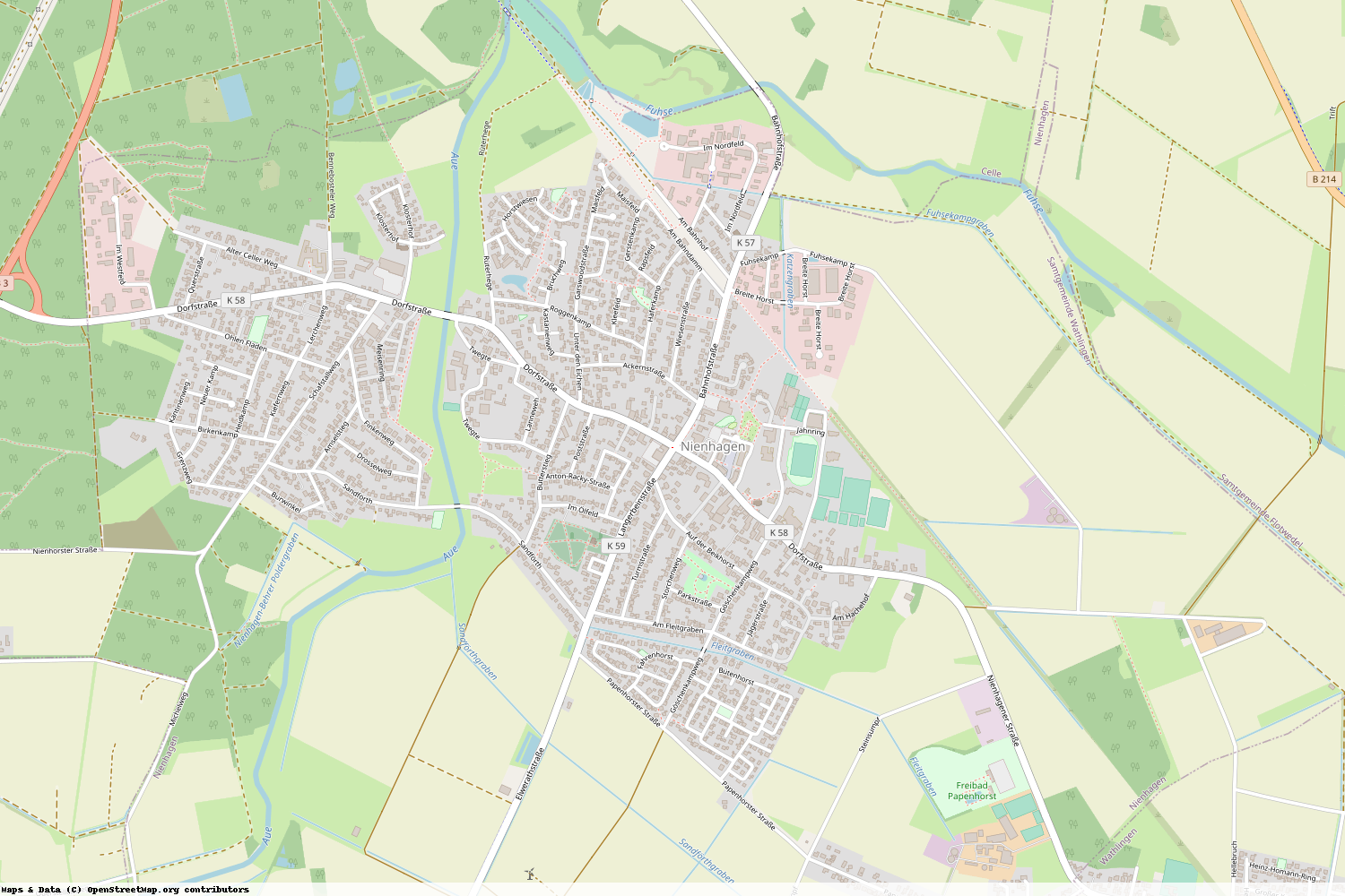 Ist gerade Stromausfall in Niedersachsen - Celle - Nienhagen?