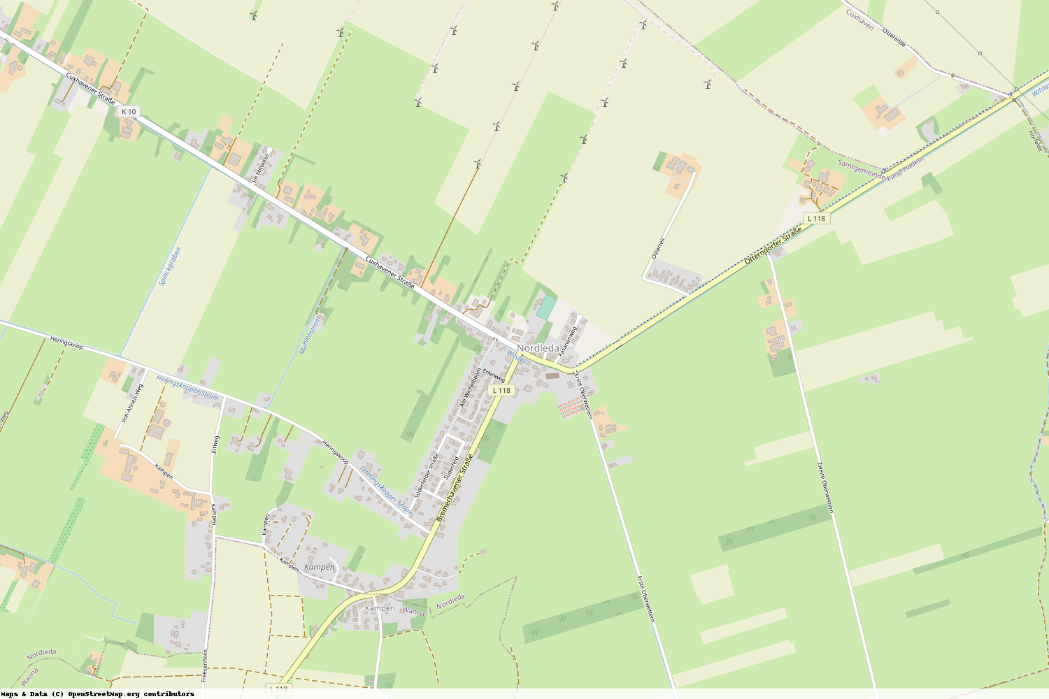 Ist gerade Stromausfall in Niedersachsen - Cuxhaven - Nordleda?