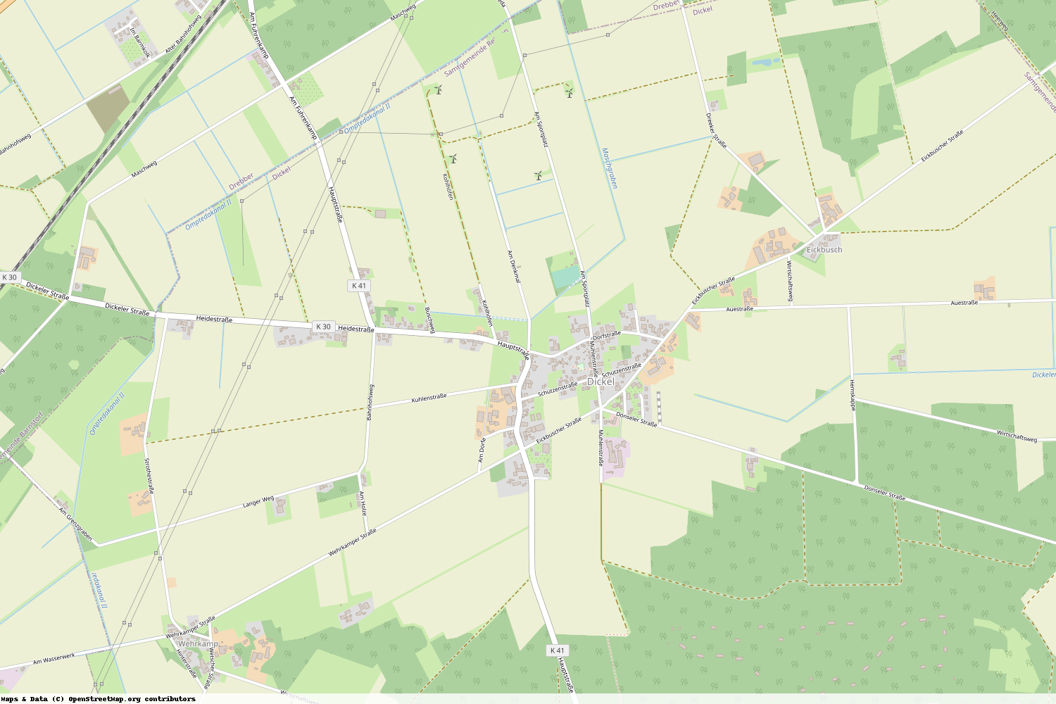 Ist gerade Stromausfall in Niedersachsen - Diepholz - Dickel?