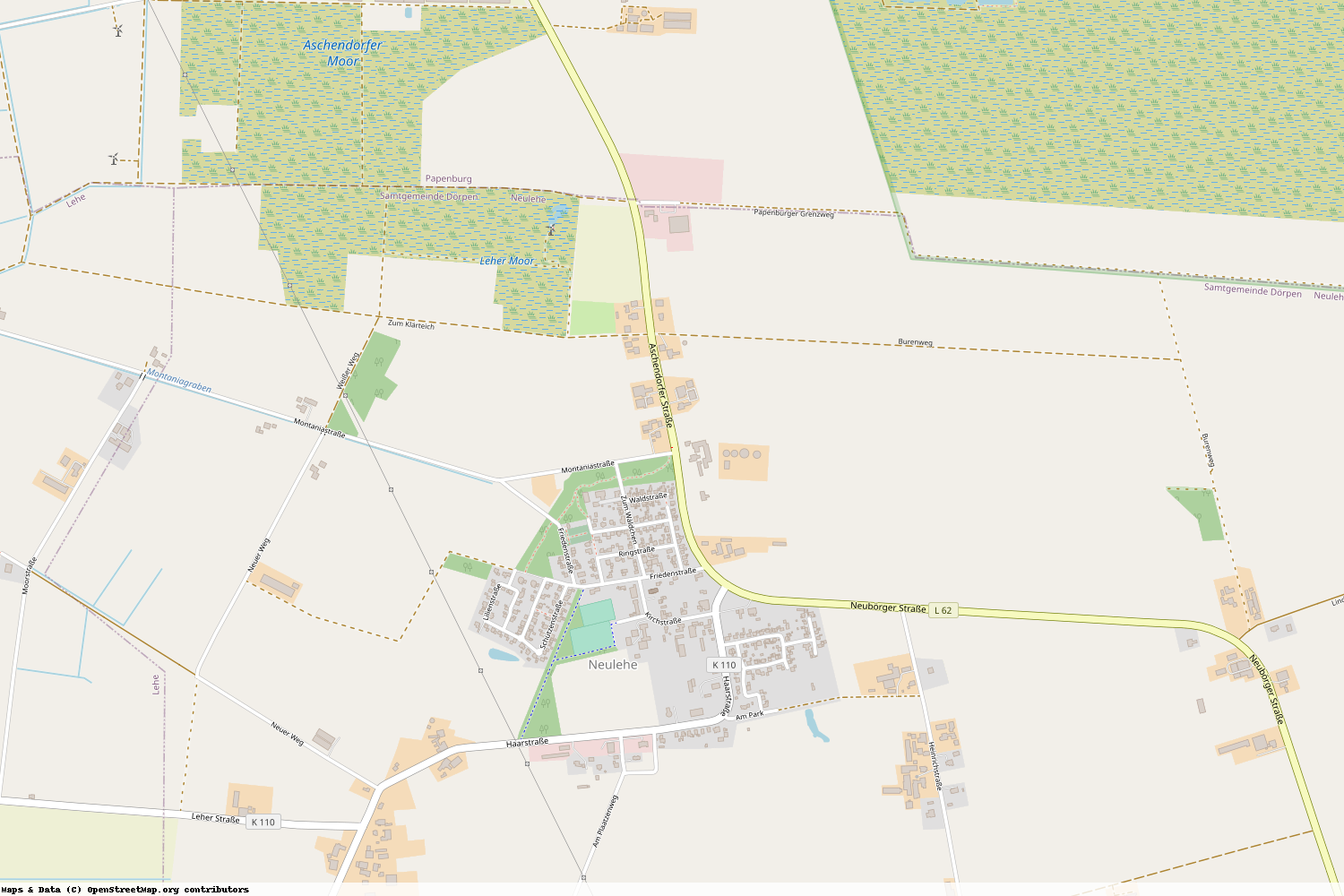 Ist gerade Stromausfall in Niedersachsen - Emsland - Neulehe?