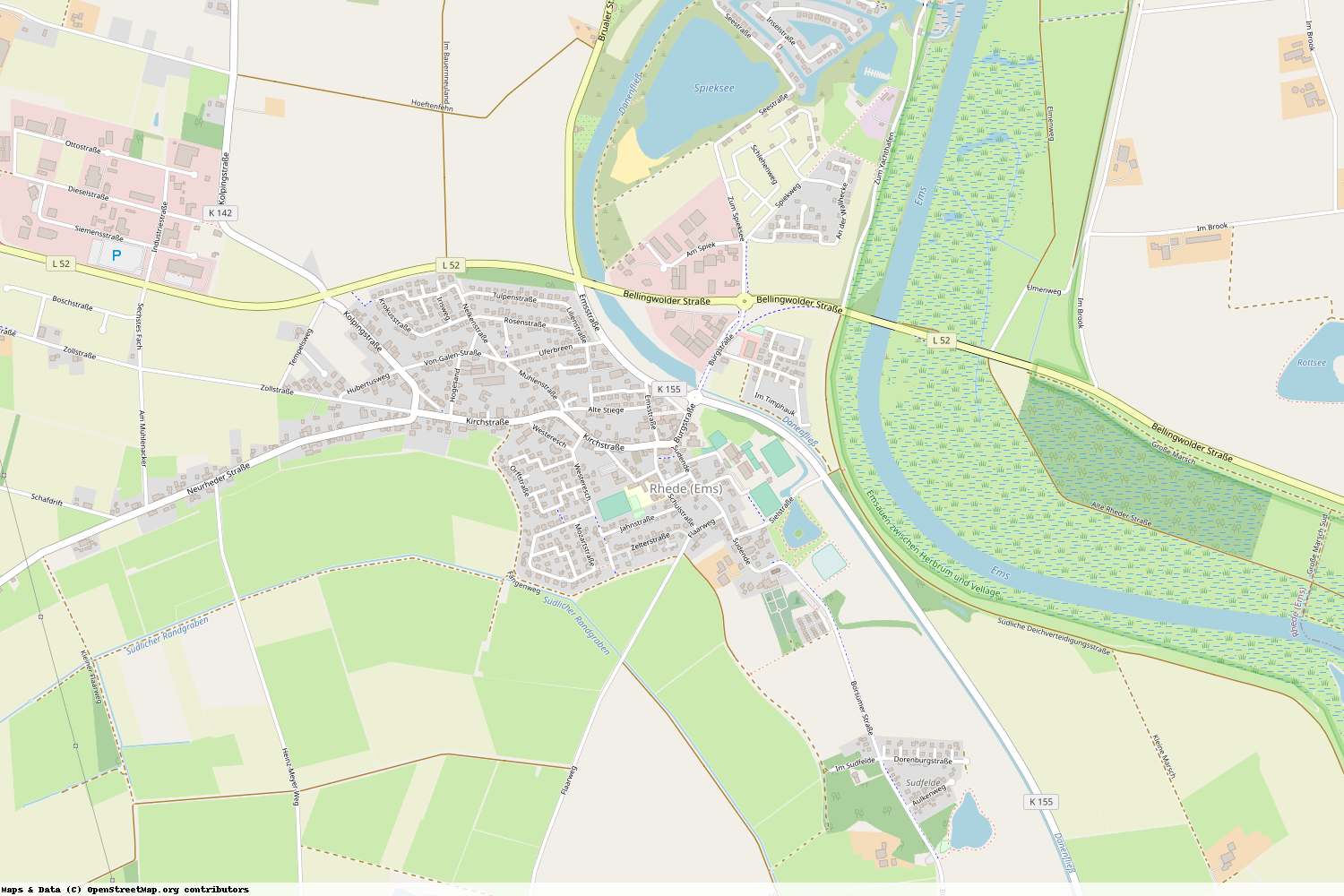 Ist gerade Stromausfall in Niedersachsen - Emsland - Rhede (Ems)?