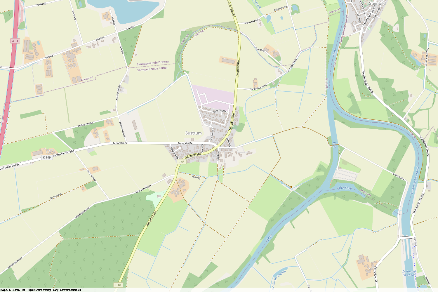 Ist gerade Stromausfall in Niedersachsen - Emsland - Sustrum?