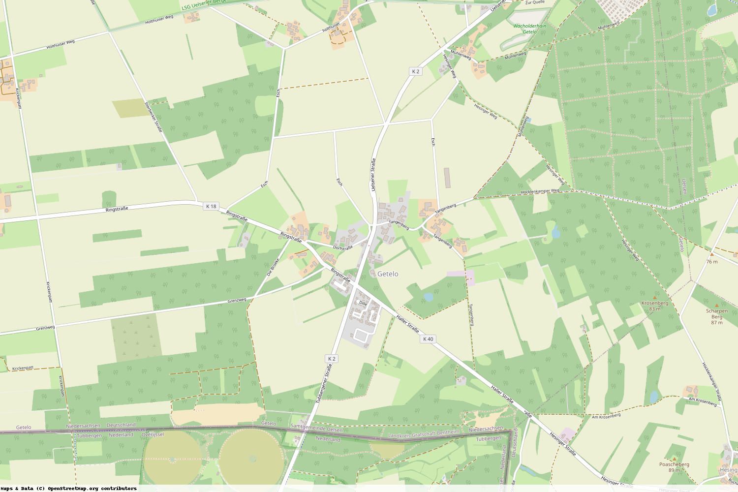 Ist gerade Stromausfall in Niedersachsen - Grafschaft Bentheim - Getelo?