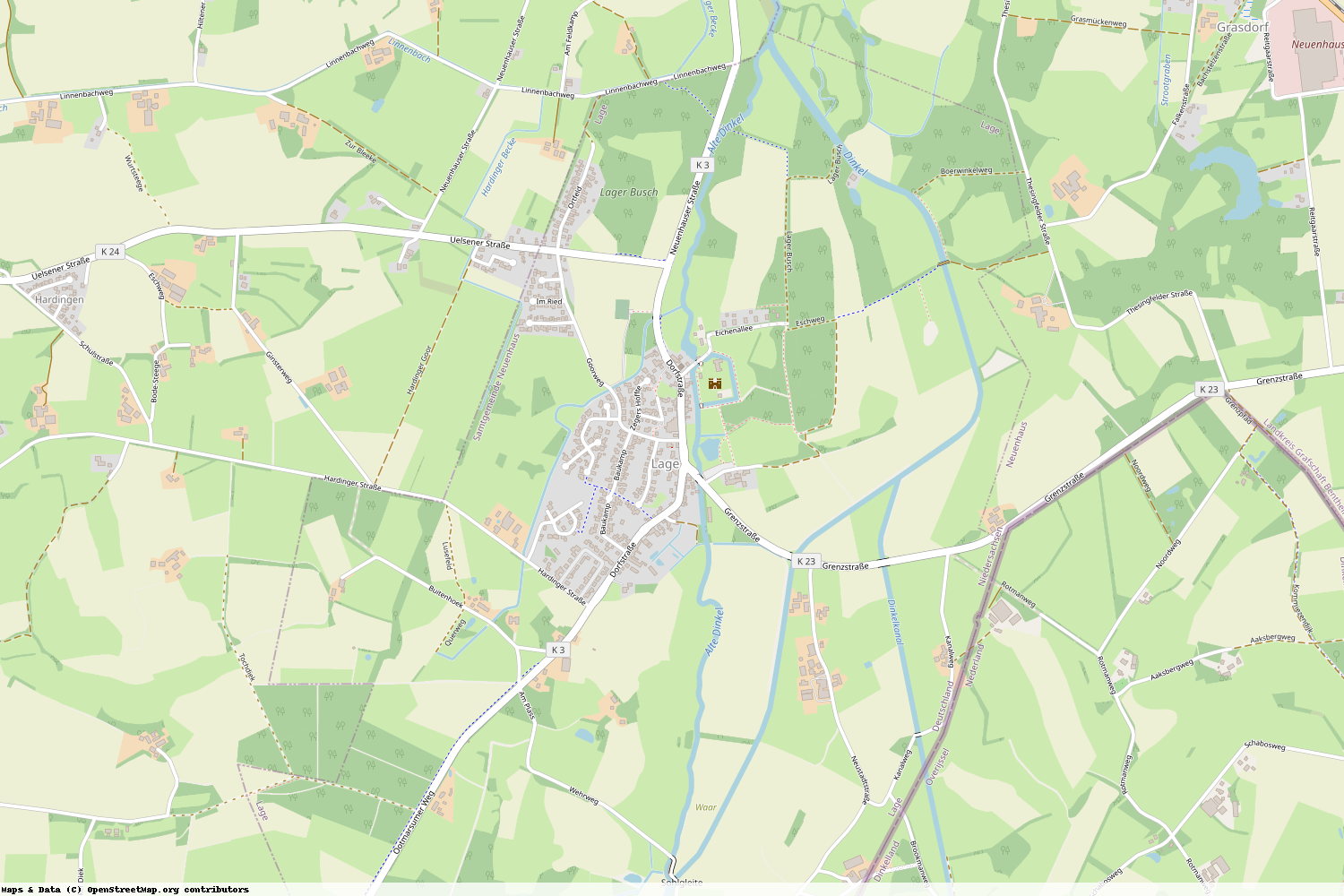 Ist gerade Stromausfall in Niedersachsen - Grafschaft Bentheim - Lage?