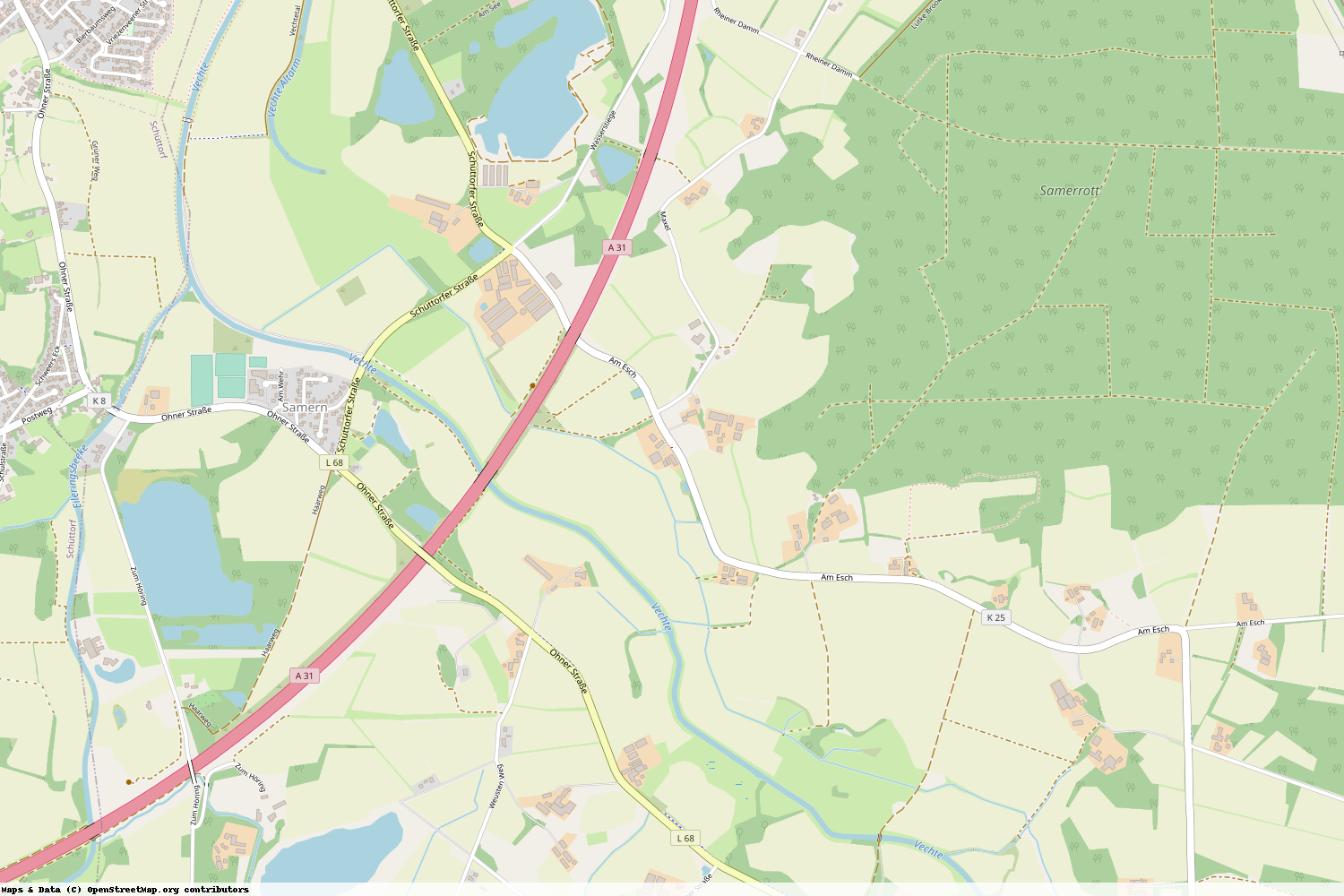 Ist gerade Stromausfall in Niedersachsen - Grafschaft Bentheim - Samern?