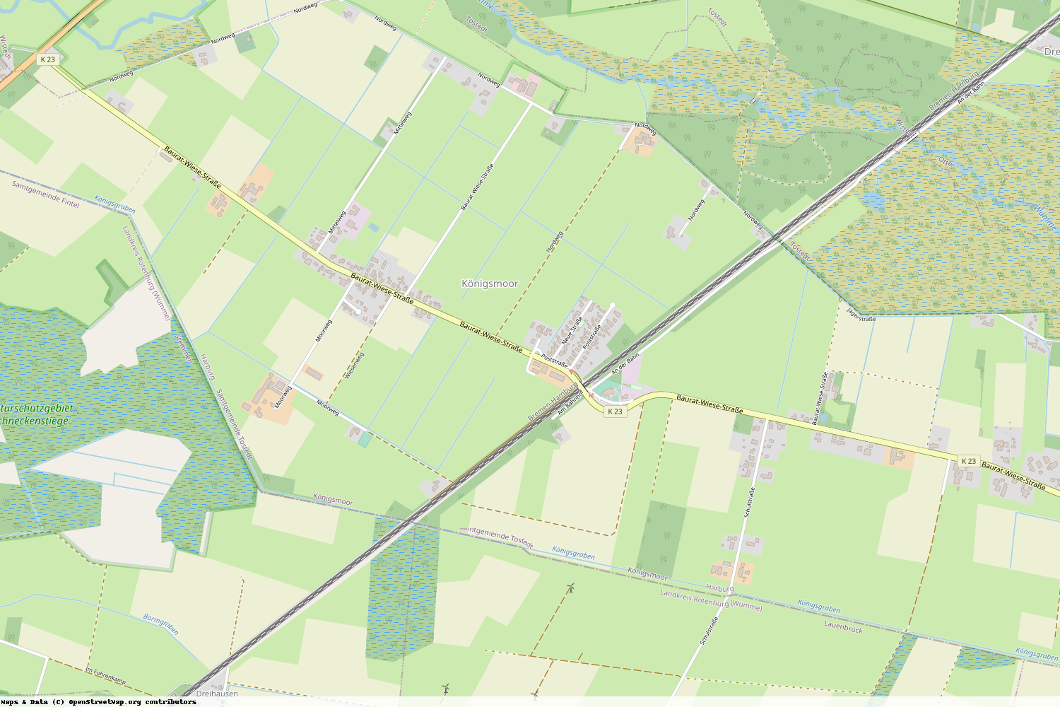 Ist gerade Stromausfall in Niedersachsen - Harburg - Königsmoor?