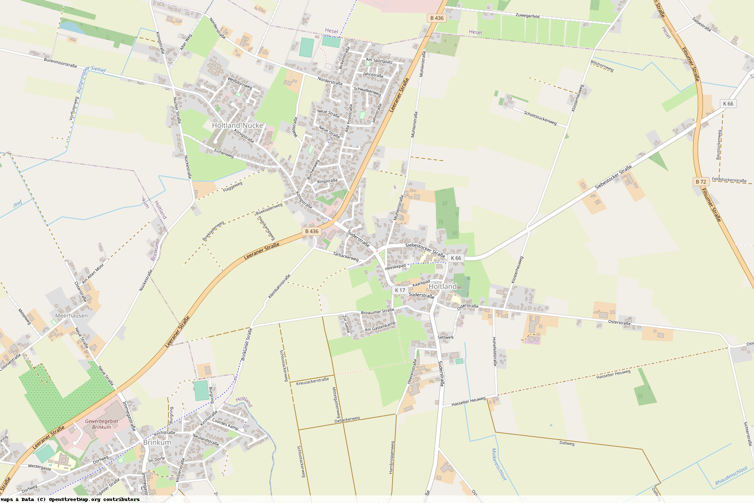 Ist gerade Stromausfall in Niedersachsen - Leer - Holtland?