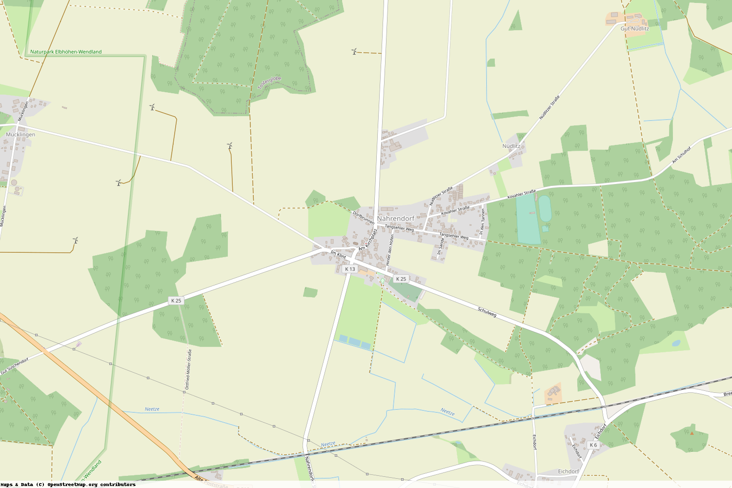 Ist gerade Stromausfall in Niedersachsen - Lüneburg - Nahrendorf?