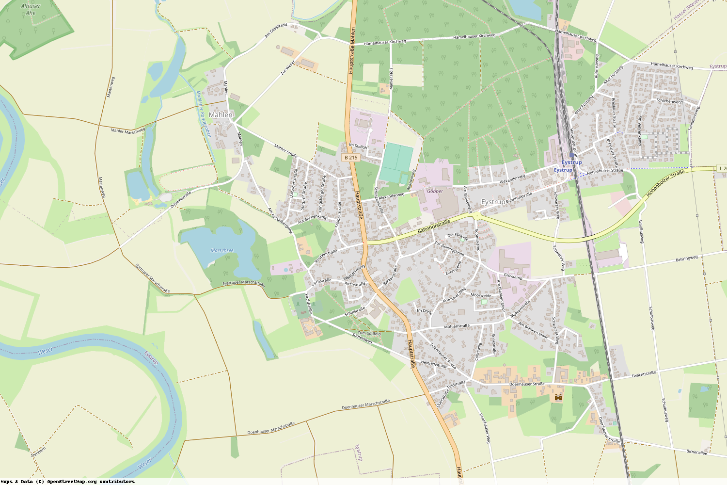 Ist gerade Stromausfall in Niedersachsen - Nienburg (Weser) - Eystrup?