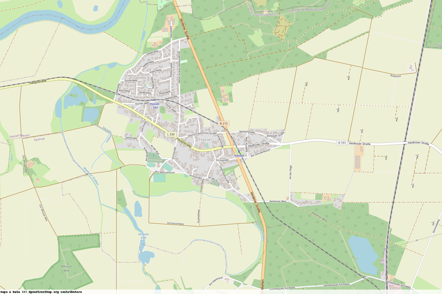 Ist gerade Stromausfall in Niedersachsen - Nienburg (Weser) - Hassel (Weser)?