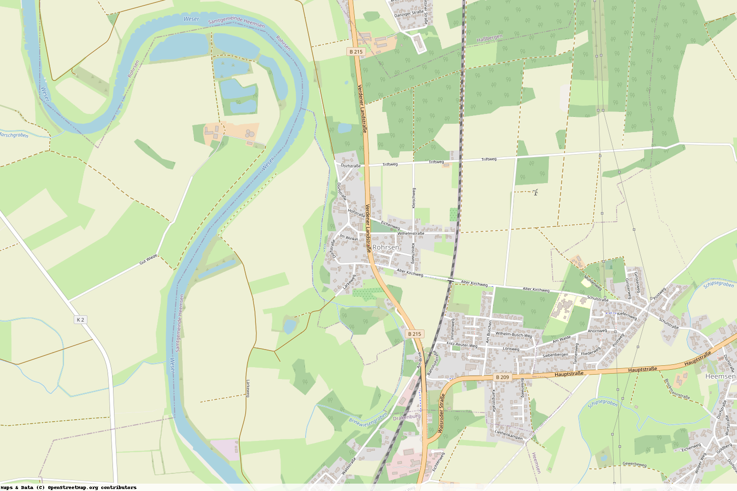 Ist gerade Stromausfall in Niedersachsen - Nienburg (Weser) - Rohrsen?