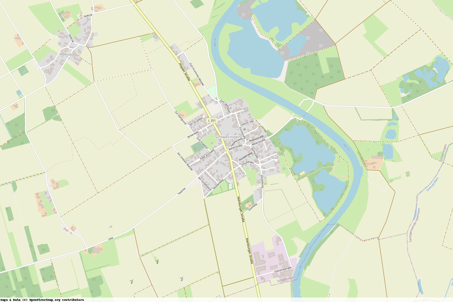 Ist gerade Stromausfall in Niedersachsen - Nienburg (Weser) - Schweringen?