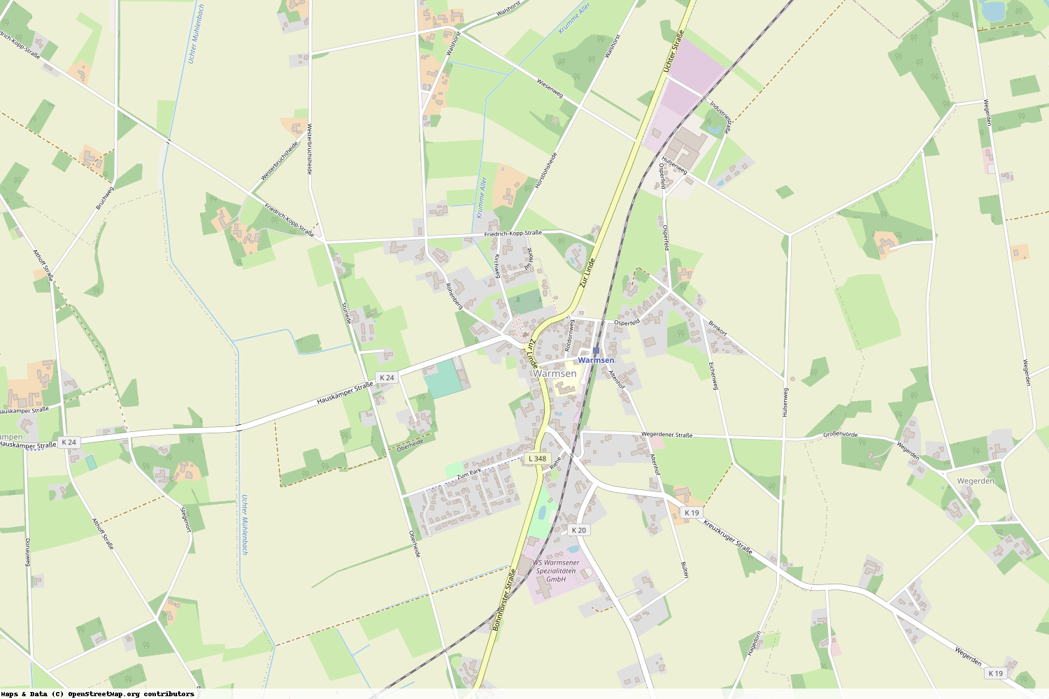Ist gerade Stromausfall in Niedersachsen - Nienburg (Weser) - Warmsen?