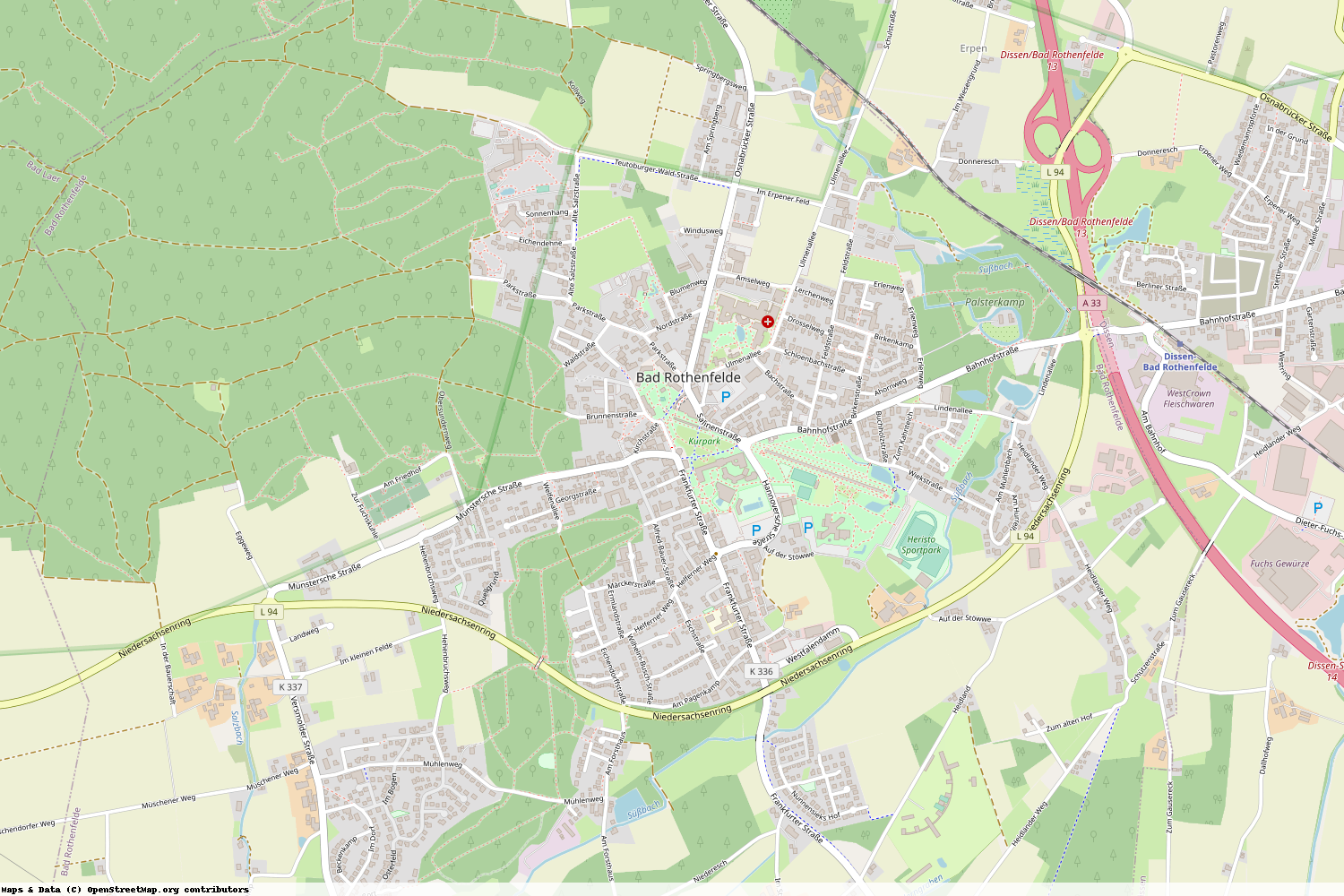Ist gerade Stromausfall in Niedersachsen - Osnabrück - Bad Rothenfelde?