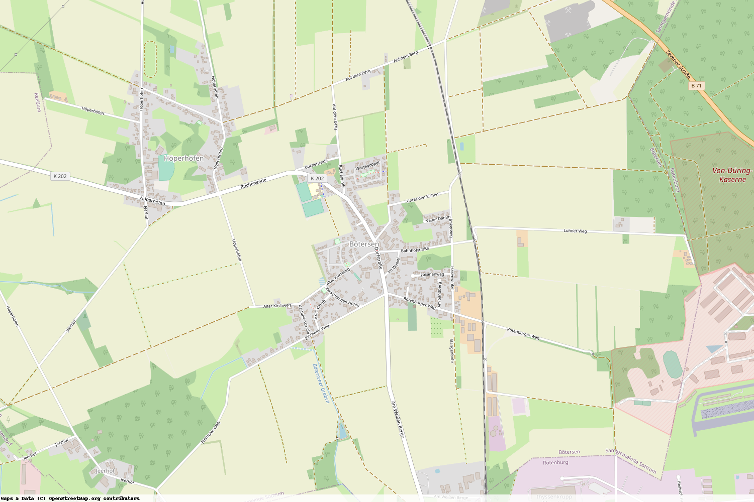 Ist gerade Stromausfall in Niedersachsen - Rotenburg (Wümme) - Bötersen?