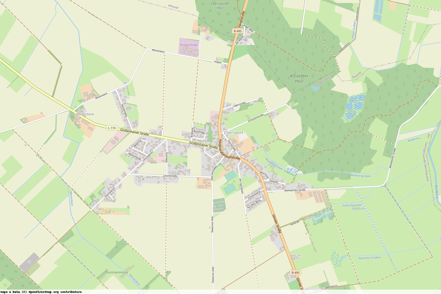 Ist gerade Stromausfall in Niedersachsen - Rotenburg (Wümme) - Ebersdorf?