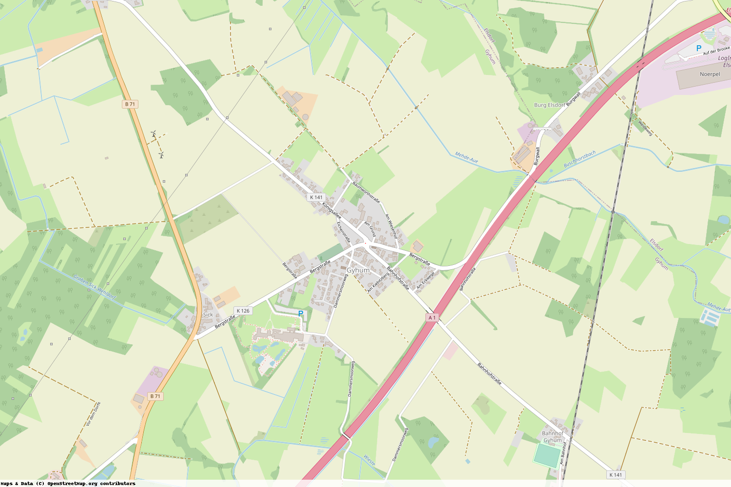 Ist gerade Stromausfall in Niedersachsen - Rotenburg (Wümme) - Gyhum?