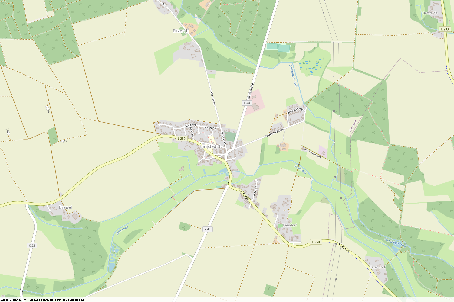 Ist gerade Stromausfall in Niedersachsen - Uelzen - Hanstedt?