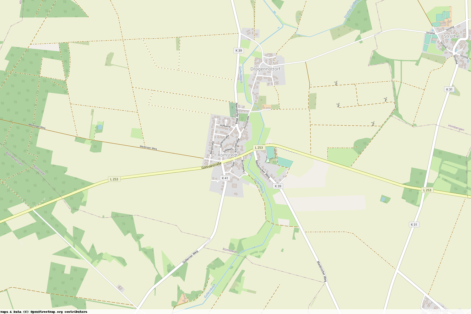 Ist gerade Stromausfall in Niedersachsen - Uelzen - Römstedt?