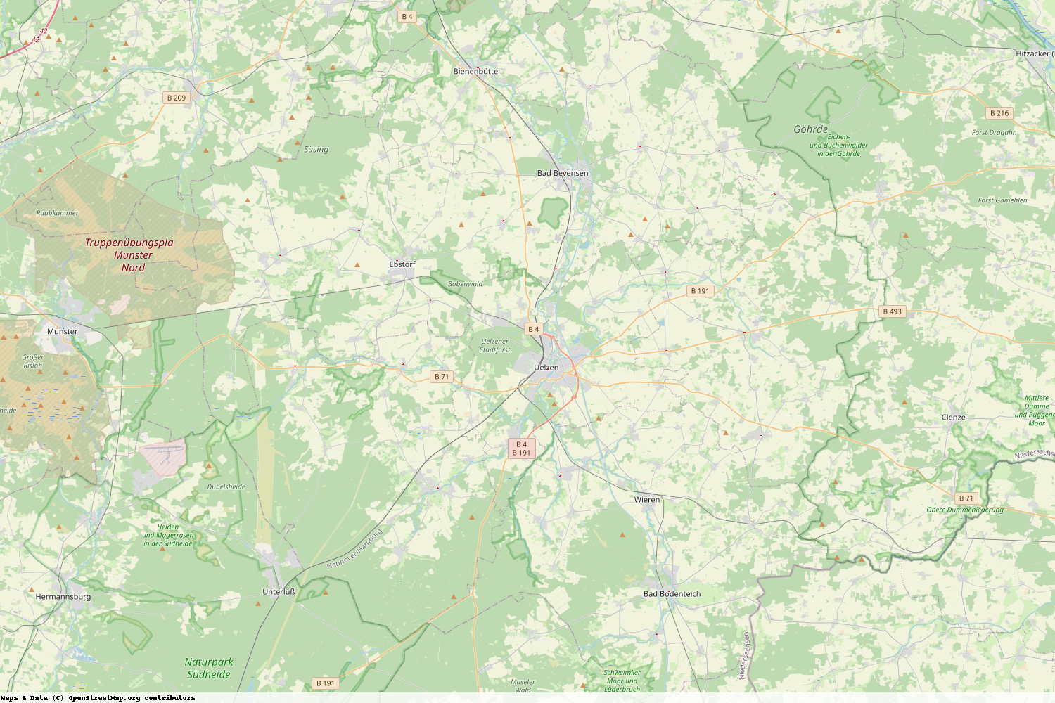 Ist gerade Stromausfall in Niedersachsen - Uelzen?