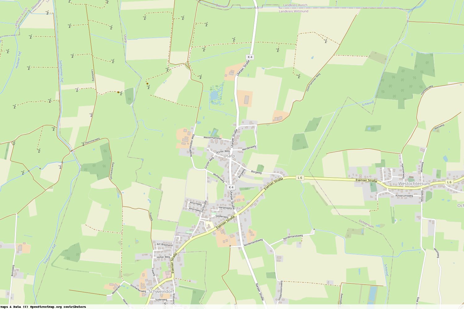 Ist gerade Stromausfall in Niedersachsen - Wittmund - Utarp?