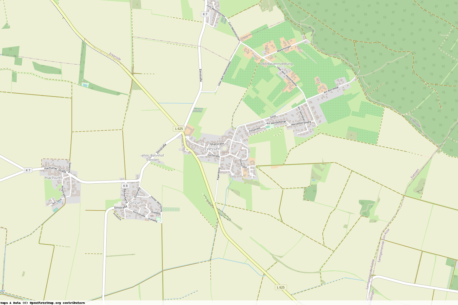 Ist gerade Stromausfall in Niedersachsen - Wolfenbüttel - Evessen?