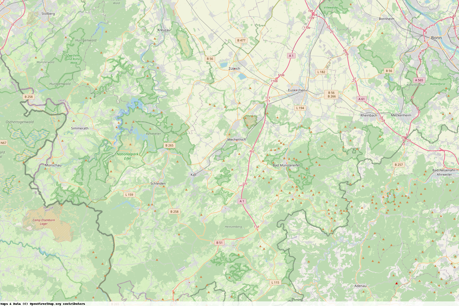 Ist gerade Stromausfall in Nordrhein-Westfalen - Euskirchen?
